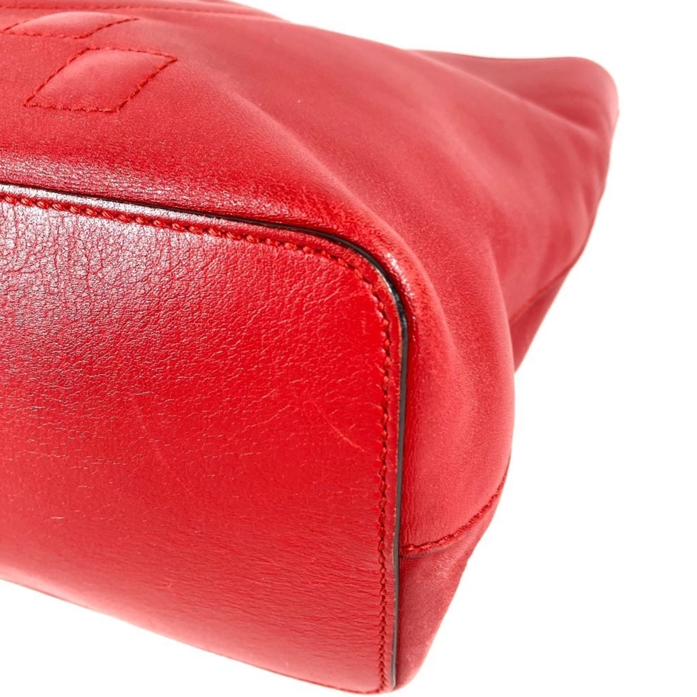 GUCCI Red Leather Shoulder Bag - Picture 8 of 15